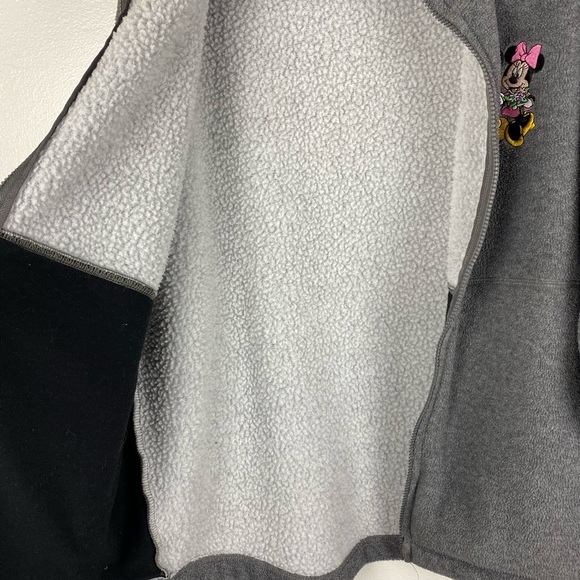 Disneyland Resort Fleece Mickey Mini Mouse Full Zip Cozy Jacket women’s Large - Picture 7 of 15